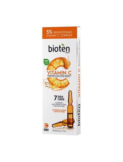 BIOTEN Vitamin C Αμπούλες Λάμψης & Αντιγήρανσης