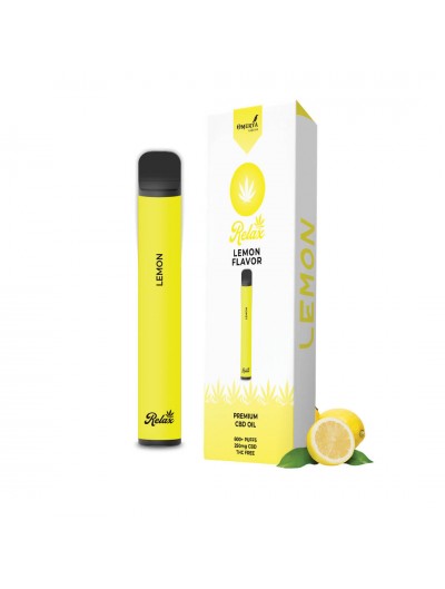 Ηλεκτρονικό Τσιγάρο Μιας Χρήσης - Relax CBD Disposable Pen Lemon- 250mg