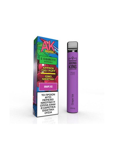 AK Ηλεκτρονικό Τσιγάρο με 20mg Νικοτίνη Grape Ice - 2ml