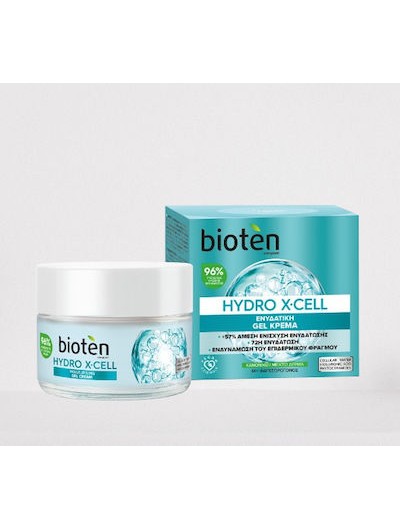 Bioten Hydro X-Cell 72ωρο Ενυδατικό Gel Προσώπου Ημέρας για Κανονικές/Μικτές Επιδερμίδες 50ml