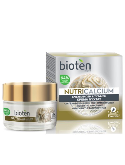 Bioten Nutricalcium Κρέμα Προσώπου Νυκτός για Αντιγήρανση & Σύσφιξη 50ml